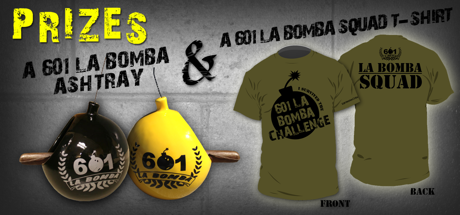601 La Bomba challenge prizes