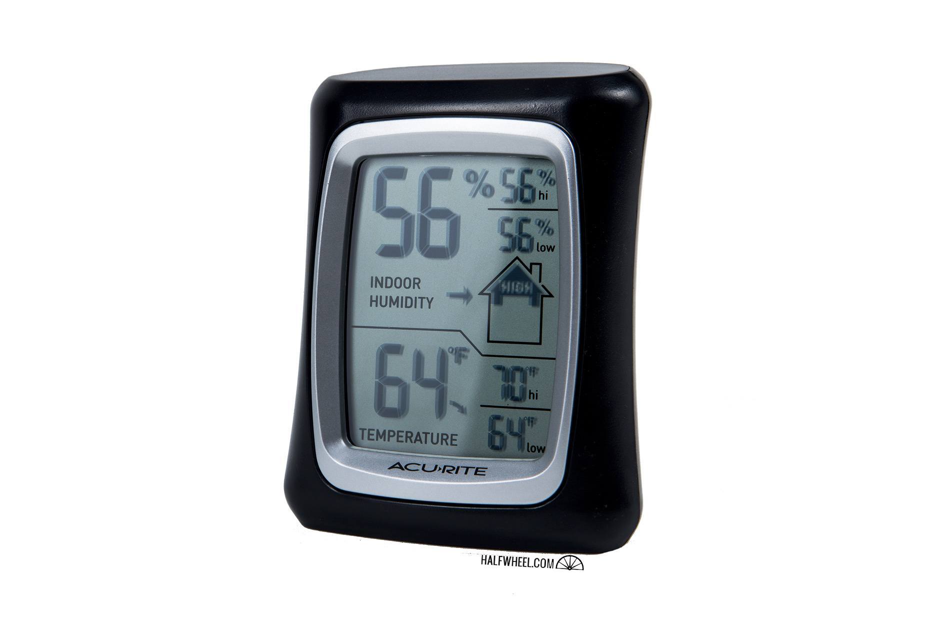 0.3 AcuRite AcuRite 00325 Indoor Thermometer & Hygrometer with Humidity Gauge Black 