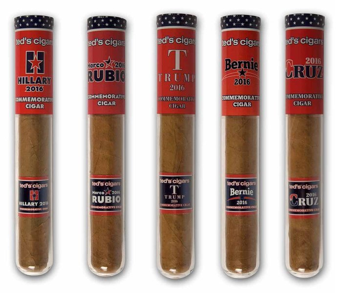 Teds Cigars 2016 Election Singles Side by Side 3