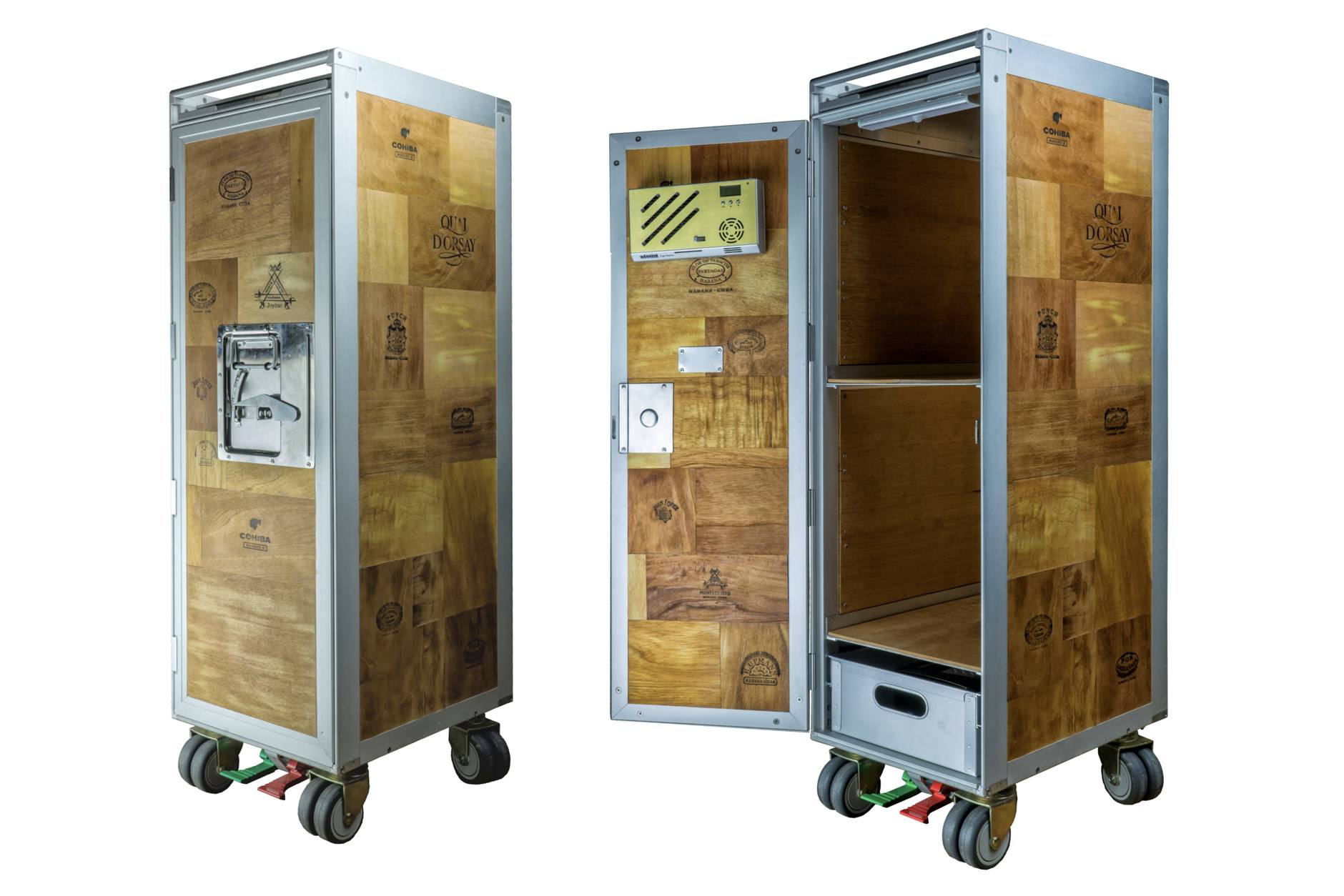 Adorini Launches Cigar Cabinet Trolley Humidor Halfwheel