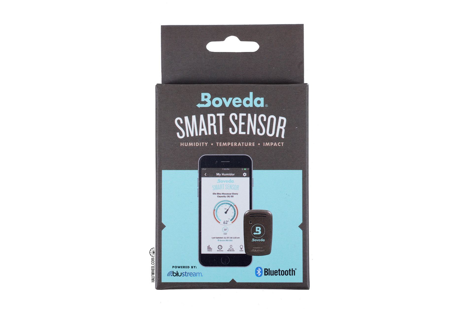Boveda Smart Sensor kit thermometer, Bluetooth hygrometer, free app