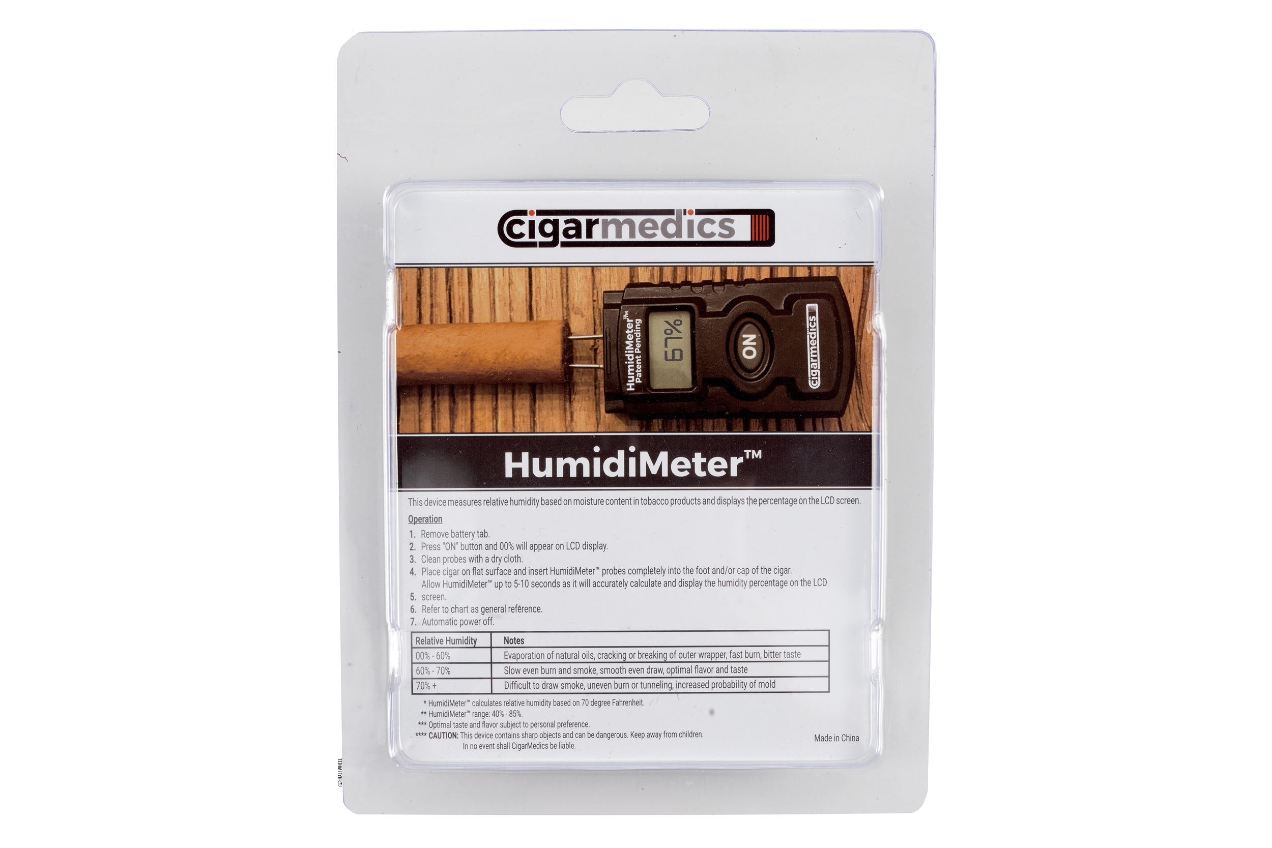 Cigarmedics Humidimeter Cigar Accessory, Humidor, Humidity Tester, Perfect  Gift for Any Cigar Smoker, Cutter, Cigars, Lighters 