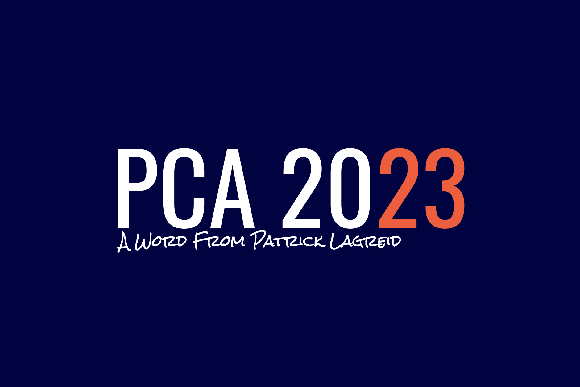 PCA 2023 Top Three Things — Patrick Lagreid halfwheel